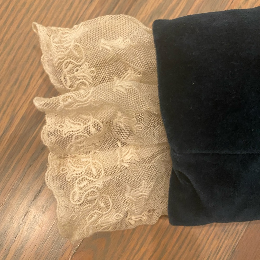 JOTTUM Rembrandt Prussian Blue Velvet Bellini Coat size 10 Y - Picture 2 of 16